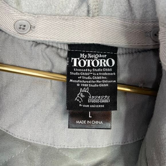 Hot Topic Studio Ghibli My Neighbor Totoro Icons Varsity Patch Jacket Mens L - Picture 12 of 17